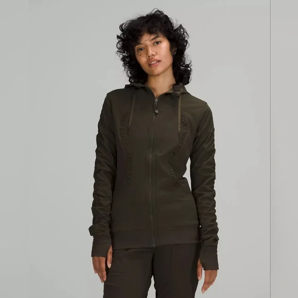 lululemon （ルルレモン）2 Dance Studio Jacket Lululemon Dance Studio Jacket Rib Sleeve - Petrol Blue
